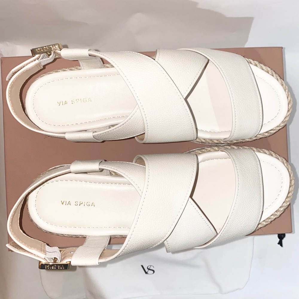 Via Spiga Leather Espadrille Sandal - Picture 8 of 11